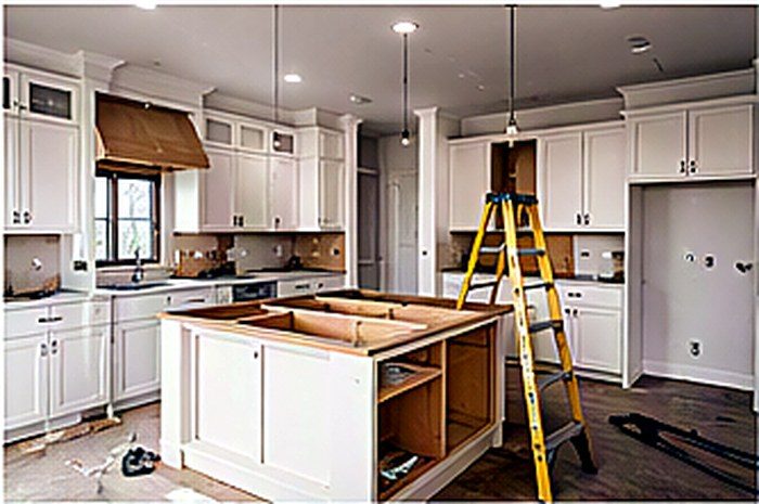Kitchen renovation in progress